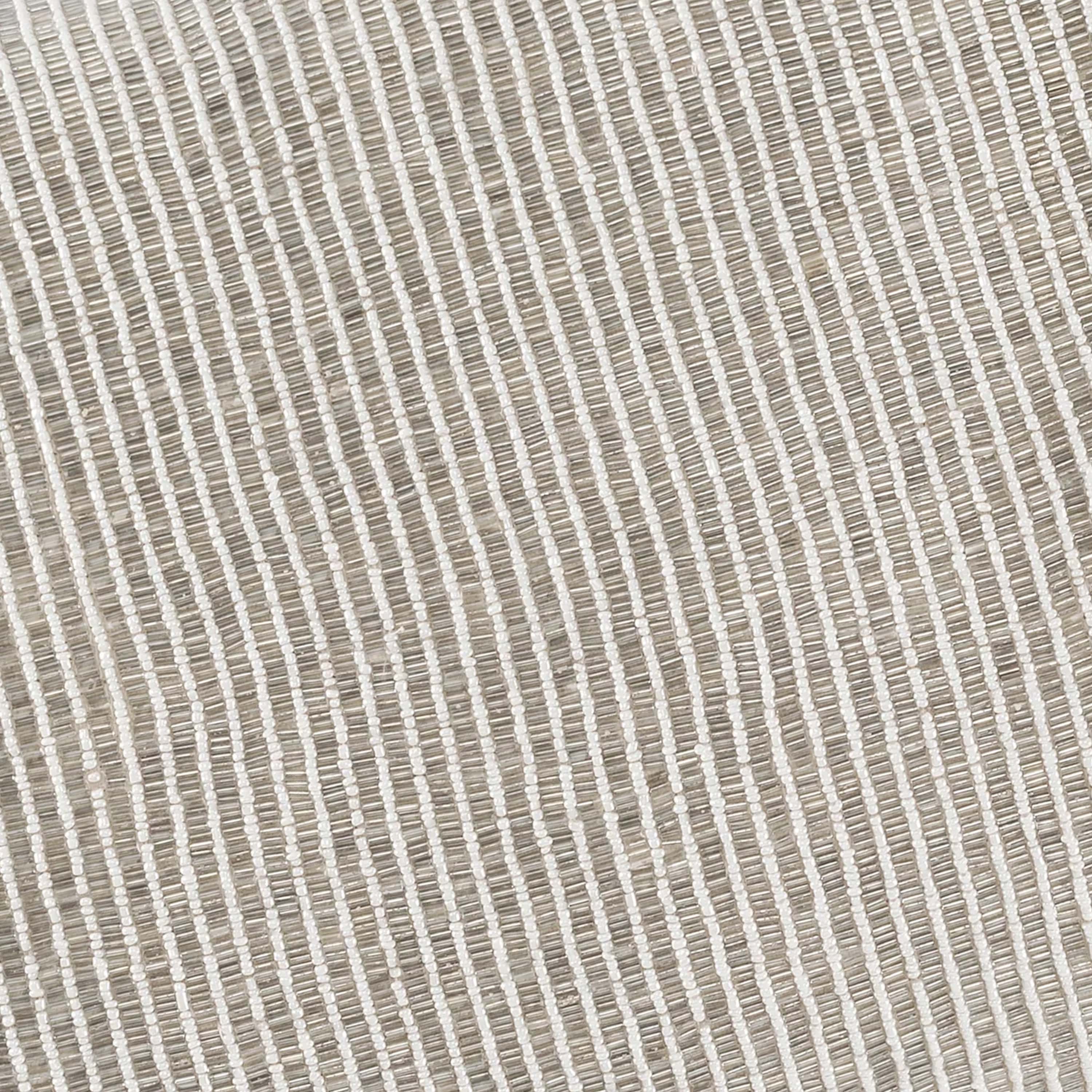 Akai Silver Beaded Pillow