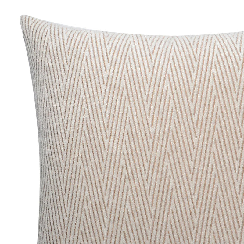 Allure Ivory Geometric Jacquard Pillow