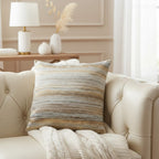 Allure Aqua and Silver Pillow