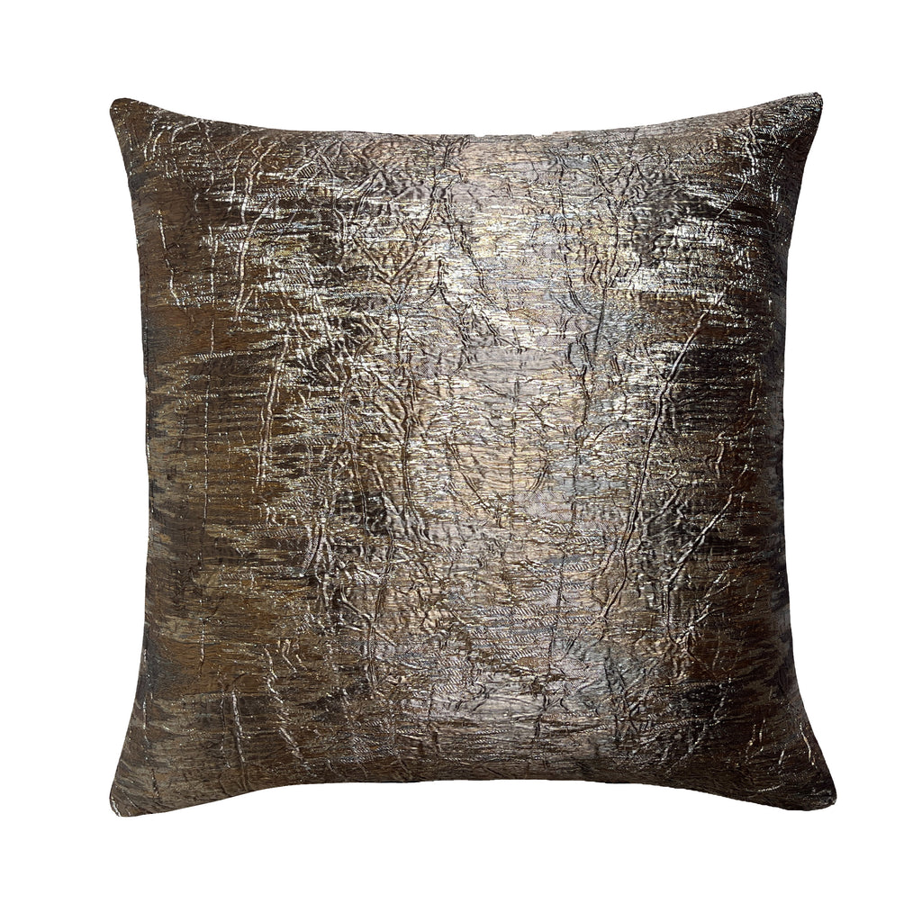 Allure Metallic Silver Jacquard Pillow