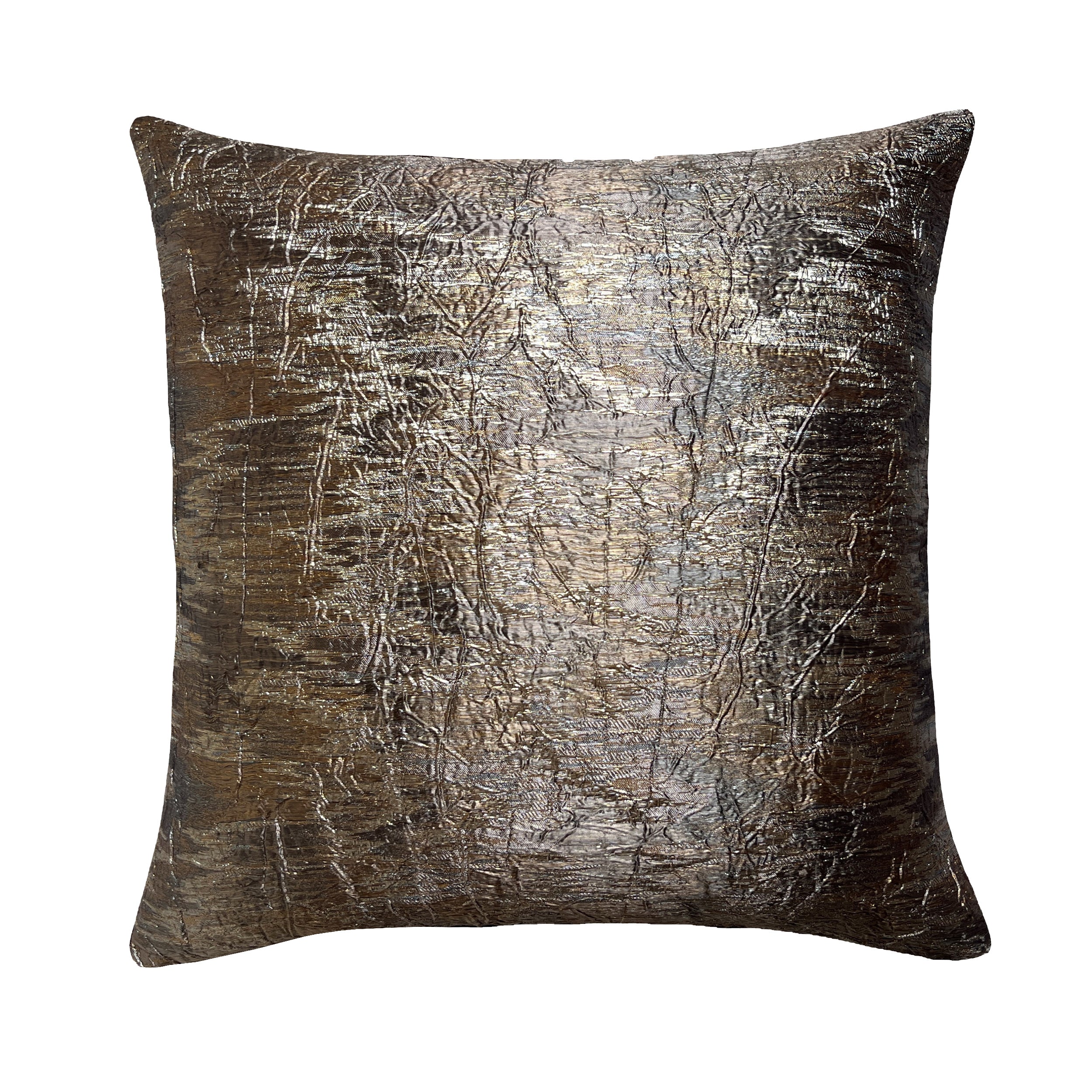 Allure Metallic Silver Jacquard Pillow