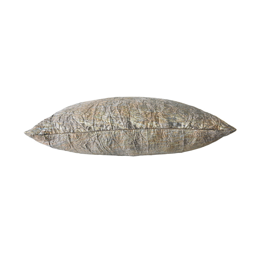 Allure Metallic Silver Jacquard Pillow