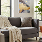 Allure Metallic Silver Jacquard Pillow