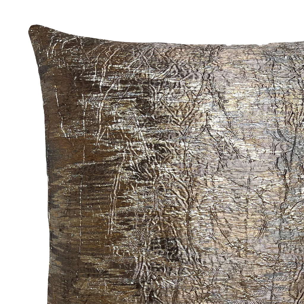 Allure Metallic Silver Jacquard Pillow