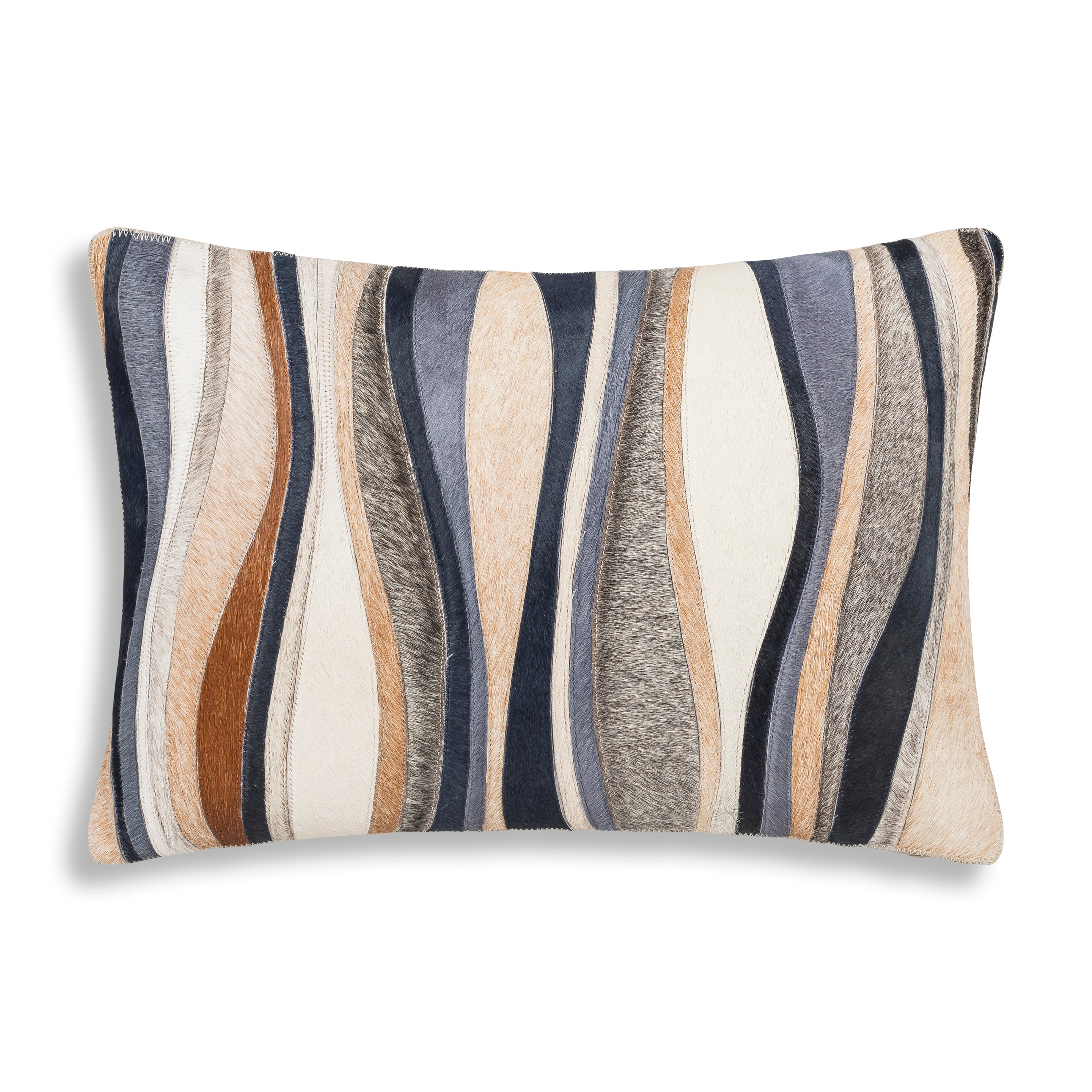 Amalfi Navy Hide Oblong Pillow