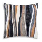 Amalfi Navy Hide Square Pillow