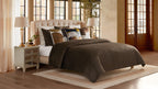 Amara Chocolate Quilt Set