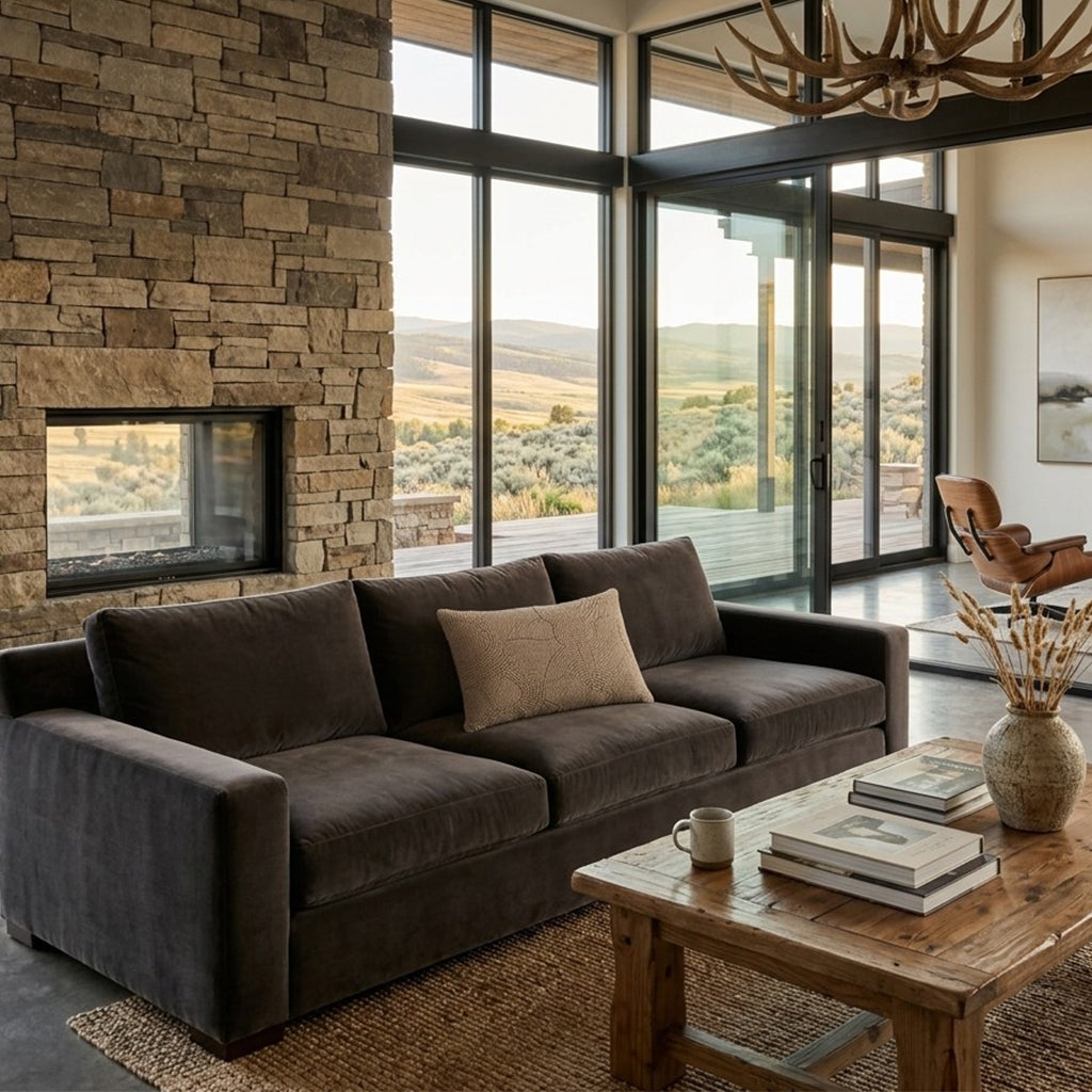 Amaya Natural Velvet Pillow