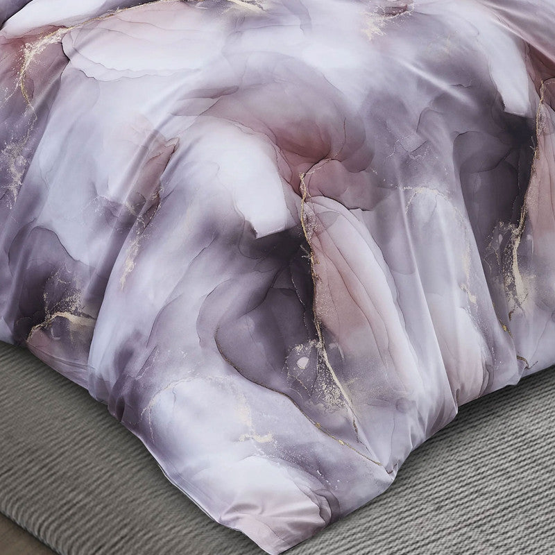 Amber Grey Abstract Duvet