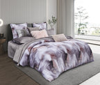 Amber Grey Abstract Duvet