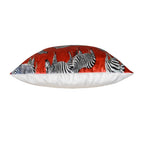 Amber Red Zebra Print Pillow