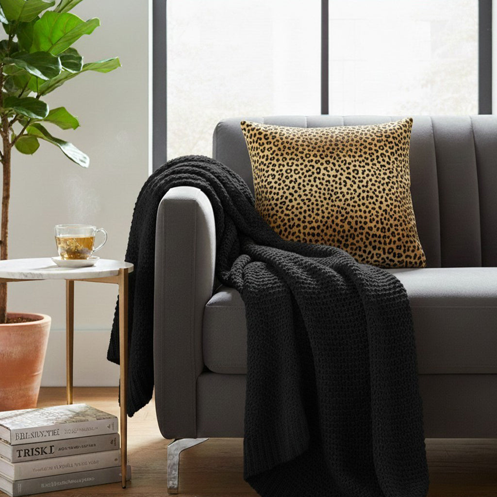 Amber Cheetah Print Pillow