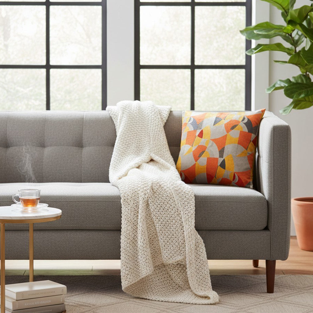 Amber Abstract Mulitcolor Pillow