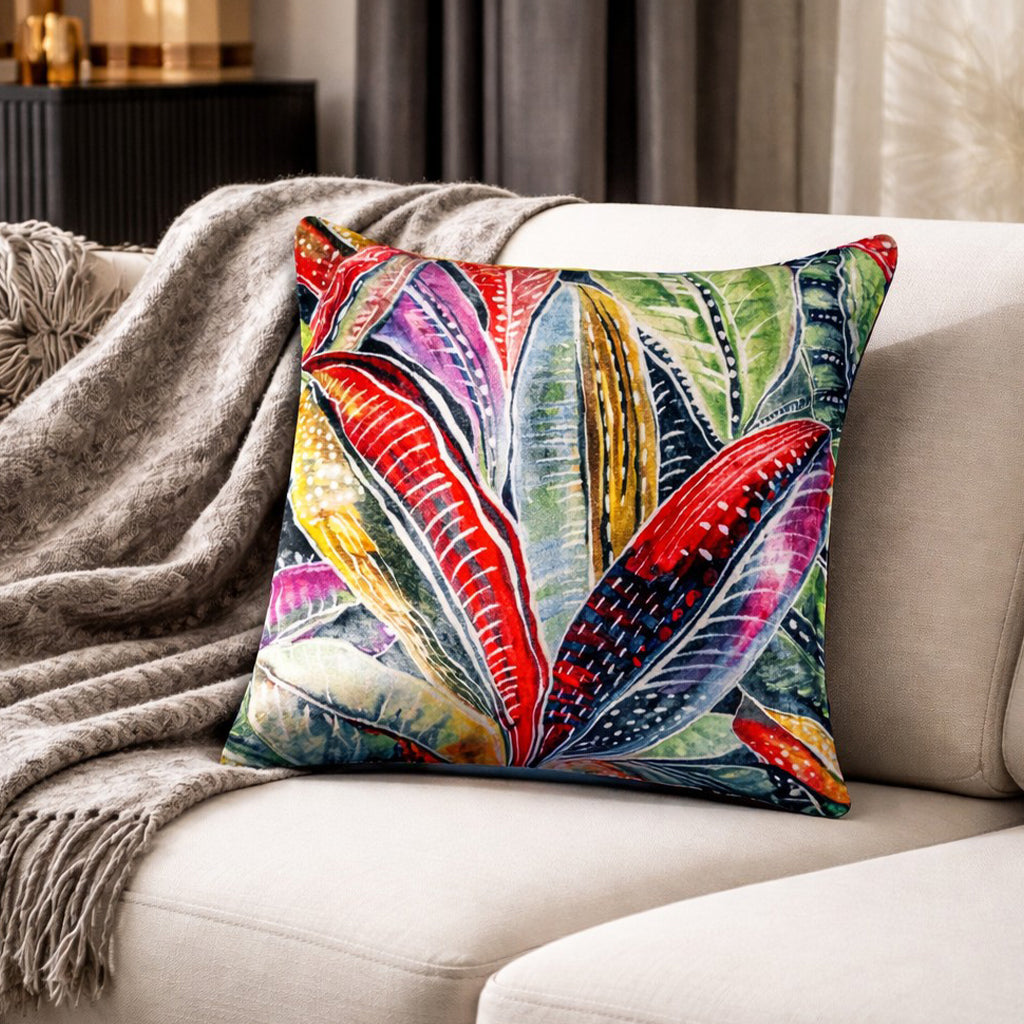 Amber Jungle Print Pillow