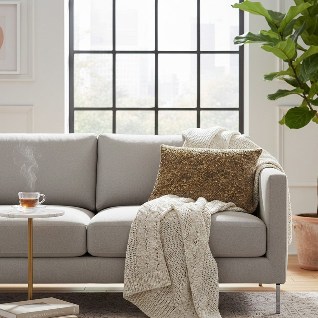 Aranka Silver And Gold Pillow