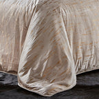 Arian Ivory Velvet Duvet Cover