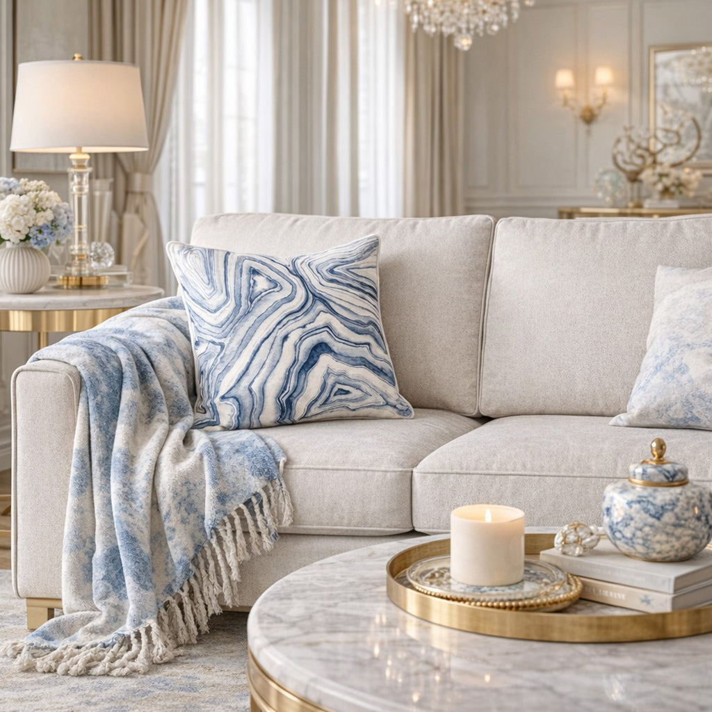 Arles Blue Pillow