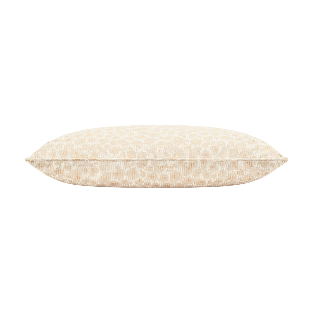 Asher Ivory Gold Pillow