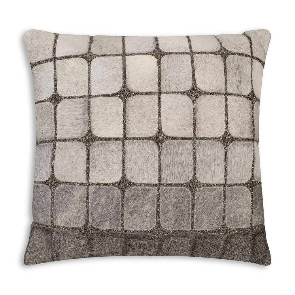 Aspen Mist Hair-on-Hide Pillow