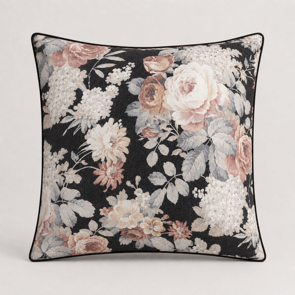 Athena Vintage Floral Square Pillow