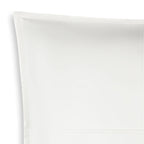 Atlas White Faux Leather Pillow