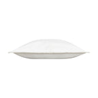 Atlas White Faux Leather Pillow