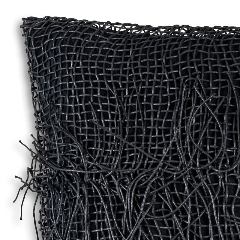 Atlas Black Tassle Pillow