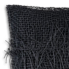 Atlas Black Tassle Pillow