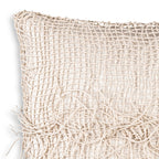 Atlas White Tassle Pillow