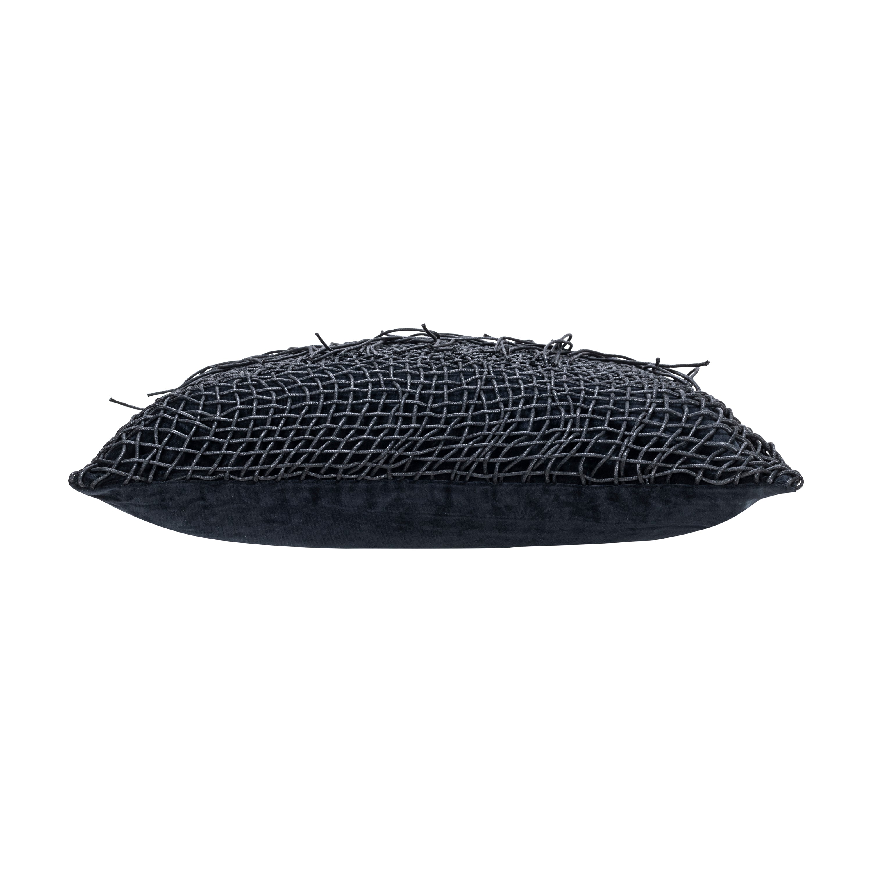 Atlas Black Tassle Pillow
