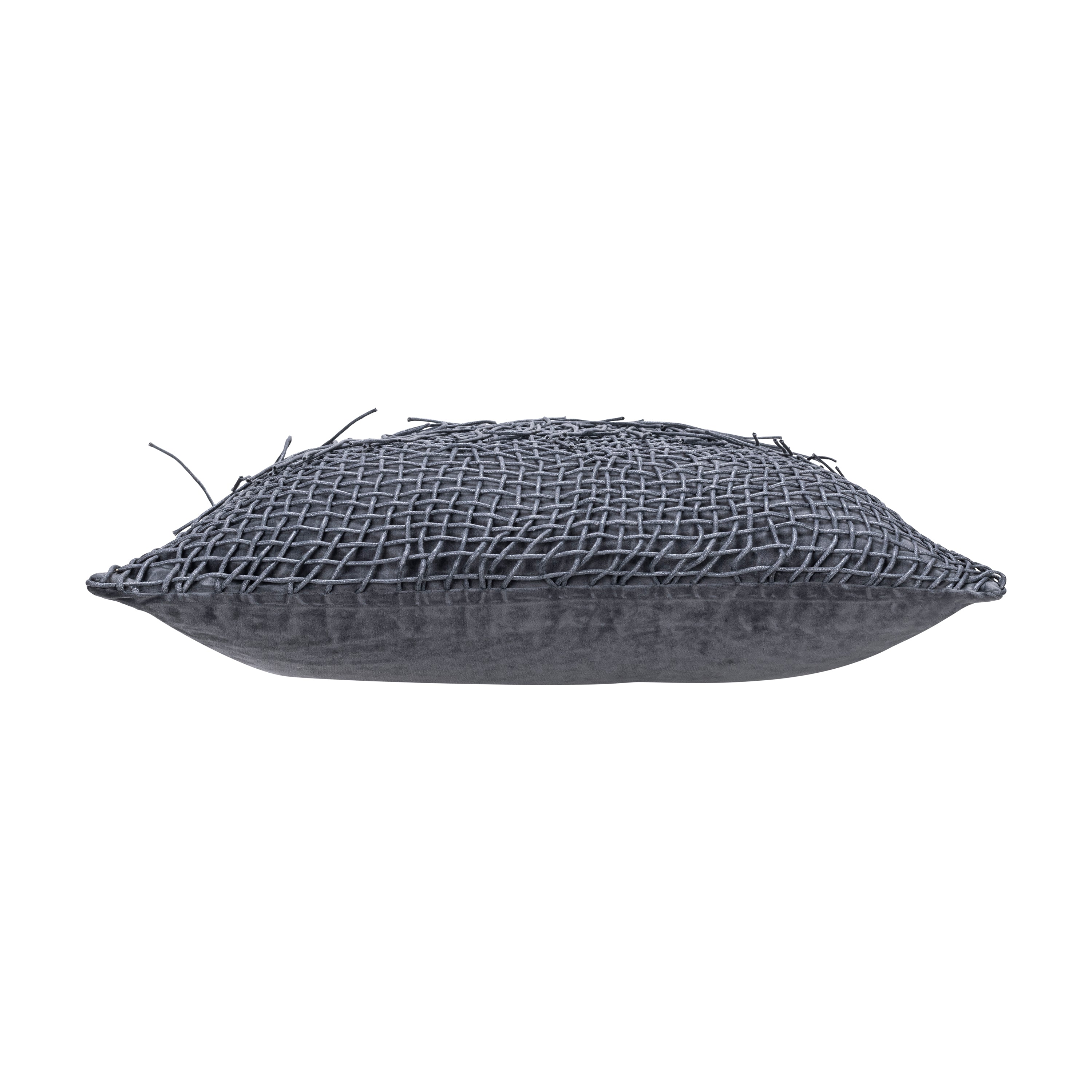 Atlas Grey Tassle Pillow