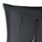 Atlas Black Buckle Pillow