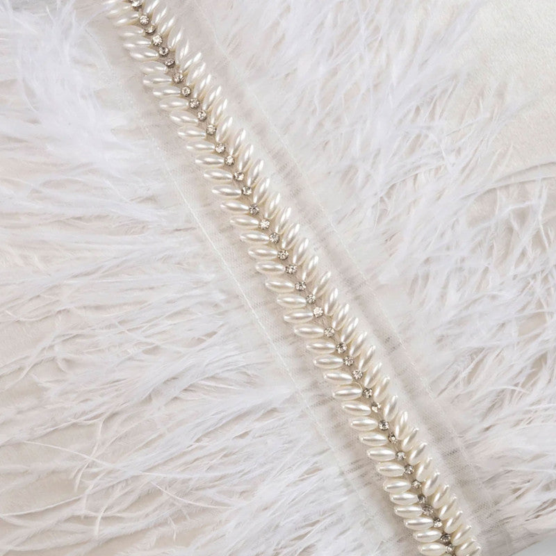 Ava Ivory Velvet Pillow