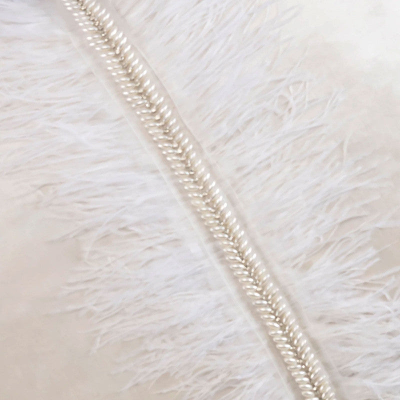 Ava Ivory Velvet Pillow