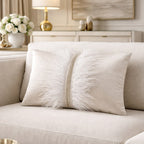 Ava Ivory Velvet Pillow