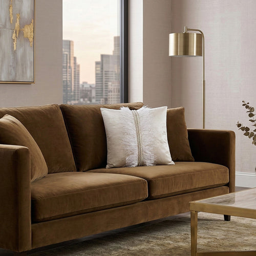 Ava Ivory Velvet Pillow