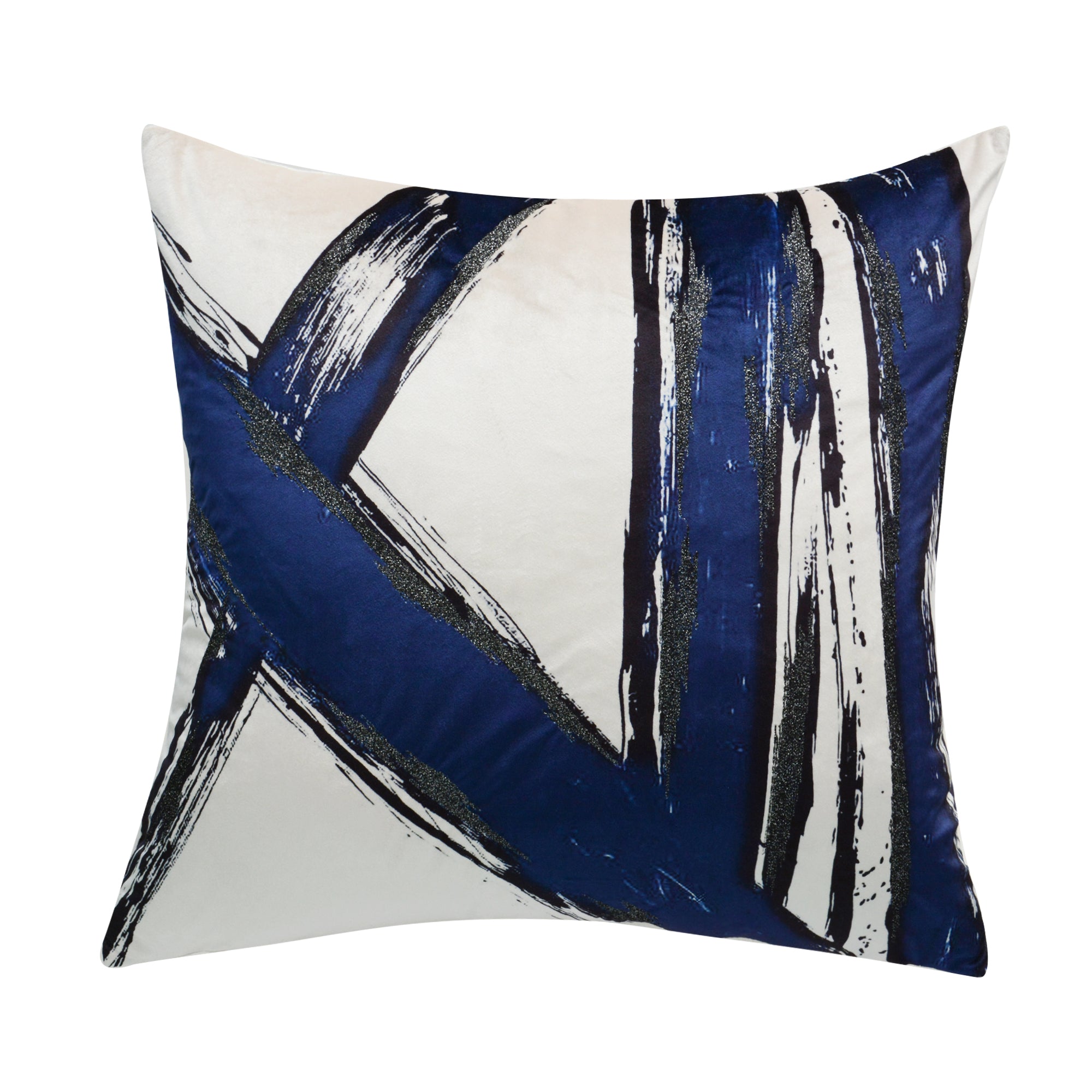 Bali Ivory and Navy Pillow