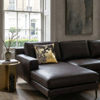 Bella Charcoal Gold Foil Pillow