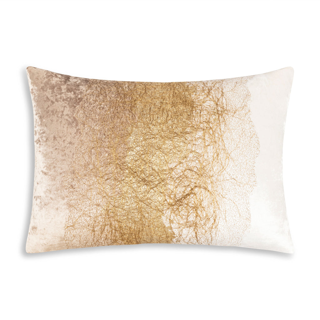 Bella Ivory and Gold Pillow
