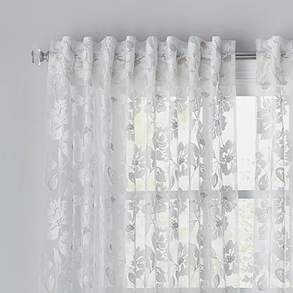 Bella White Sheer Panel