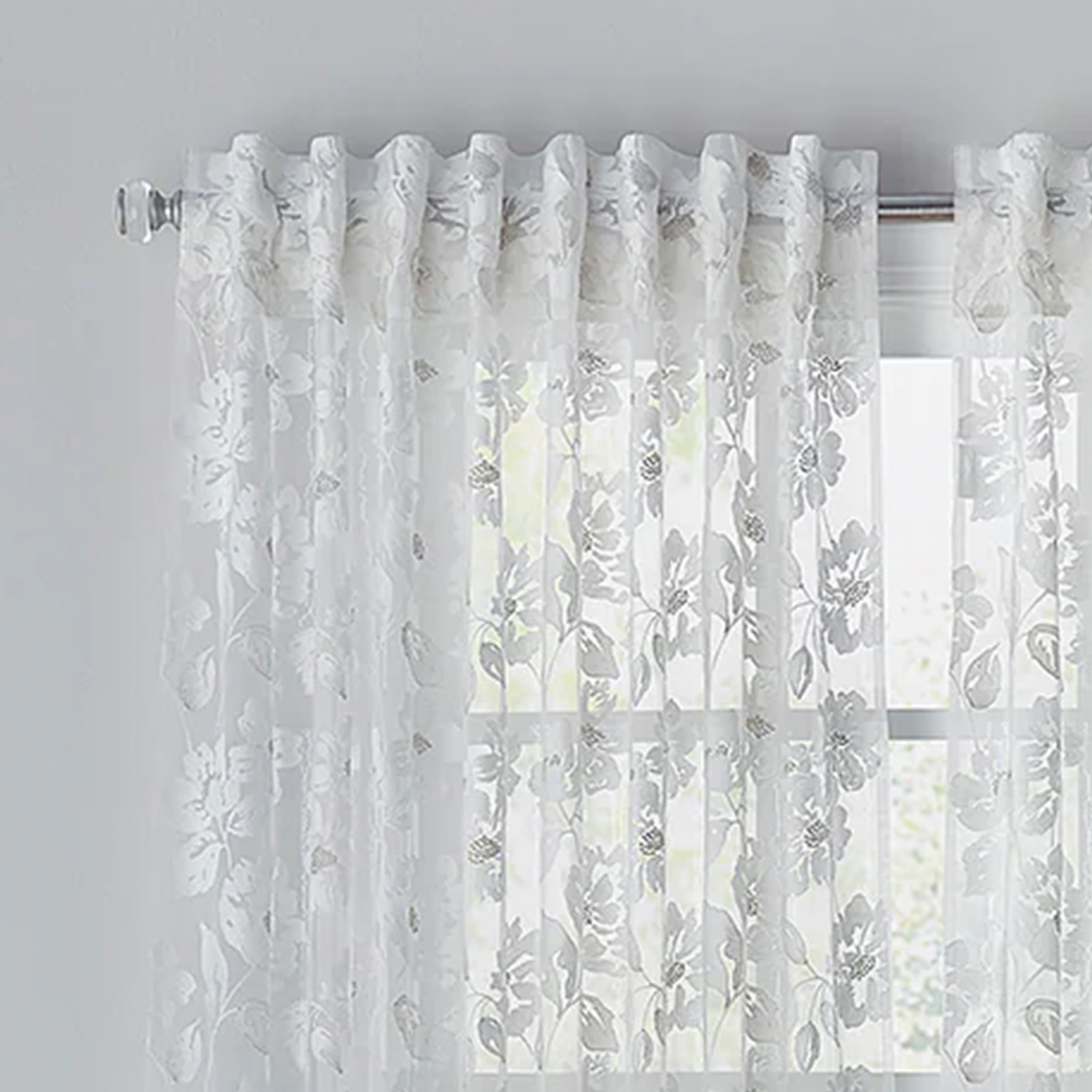 Bella White Sheer Panel