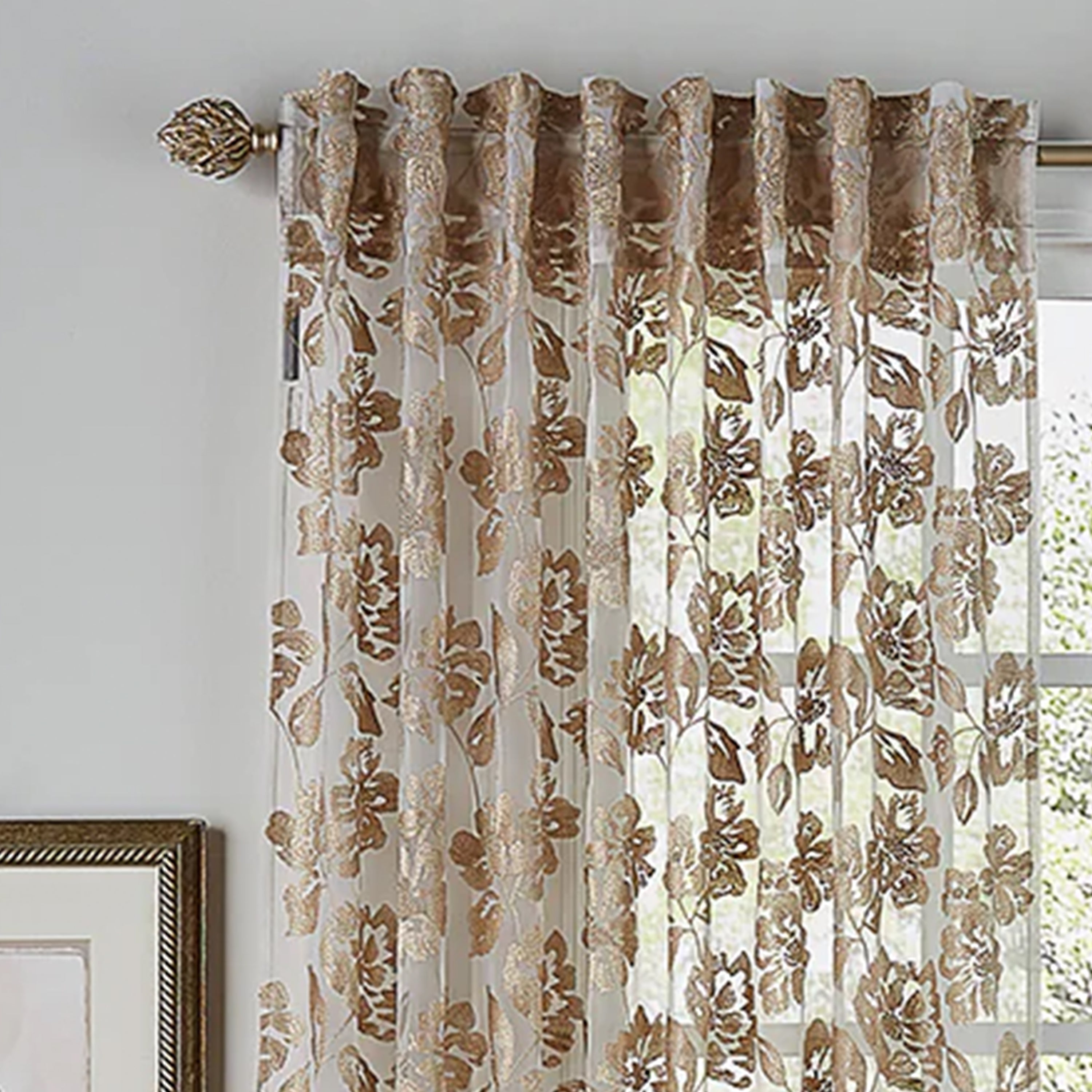 Bella White Sheer Panel