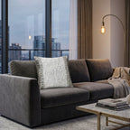 Mayaro Gray Velvet Pillow