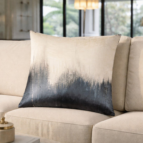 Capri Charcoal Velvet Pillow