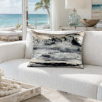 Capri Charcoal Velvet Pillow