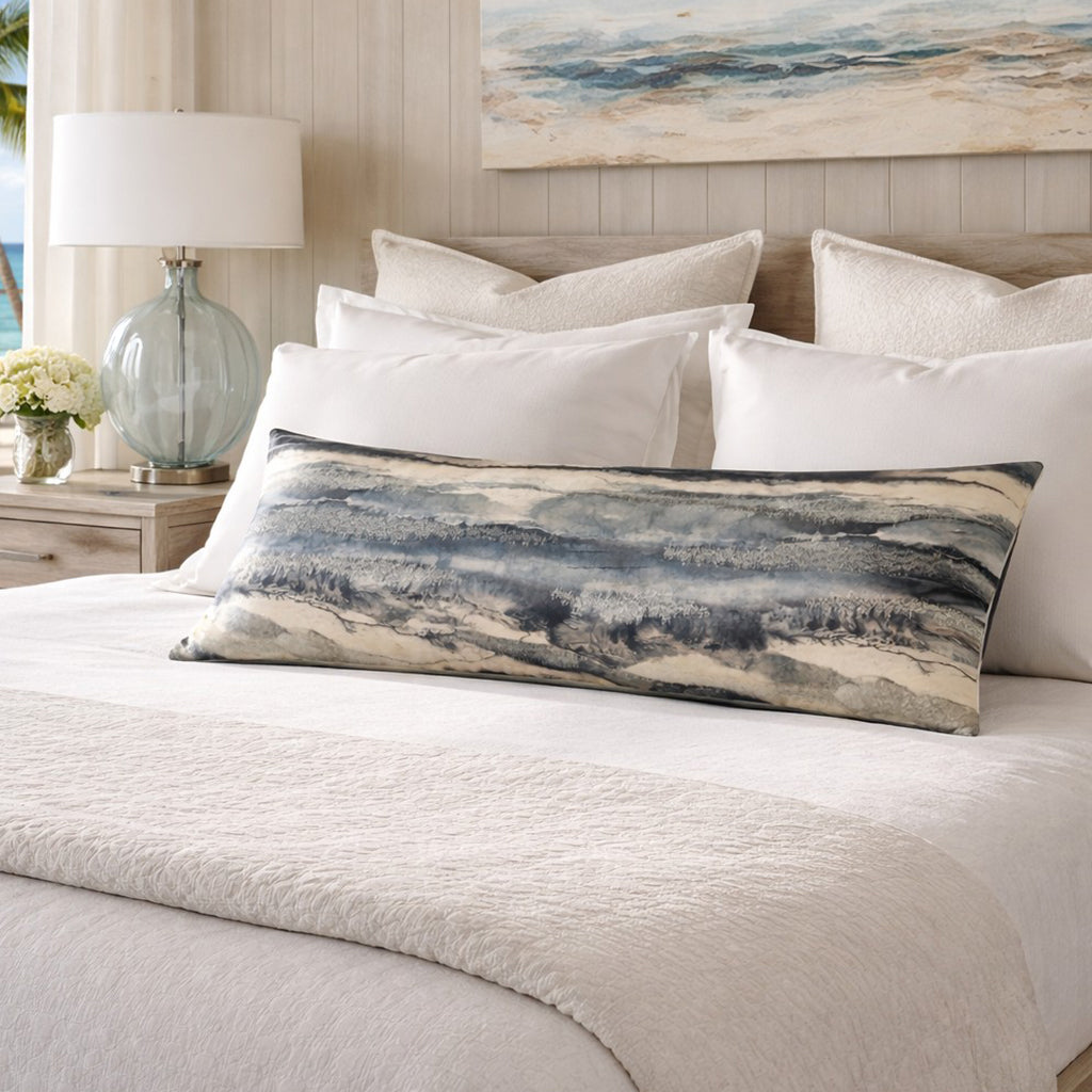 Capri Charcoal Velvet Pillow