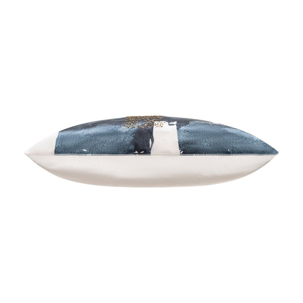Capri Azure Abstract Pillow