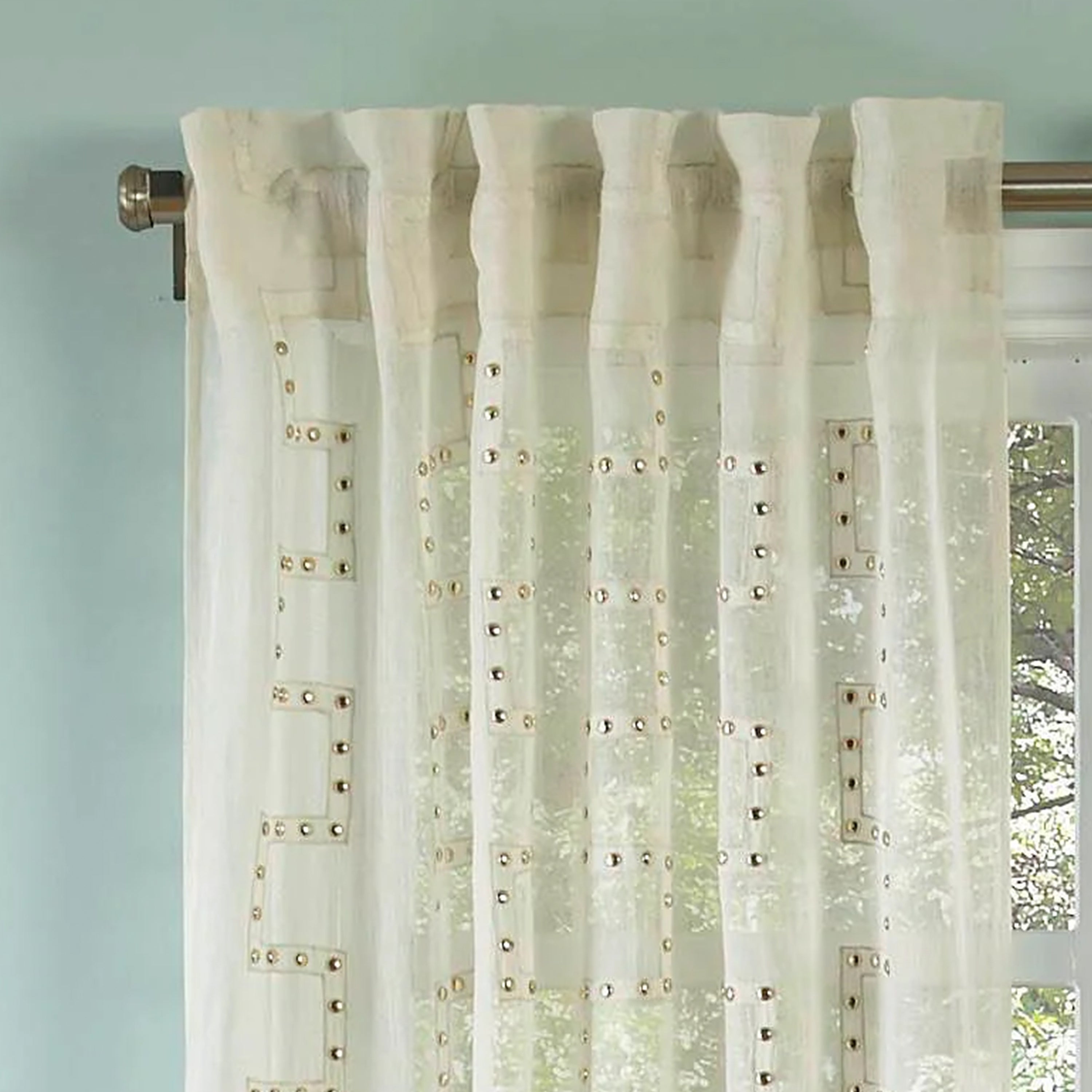 Lilly White Linen Panel