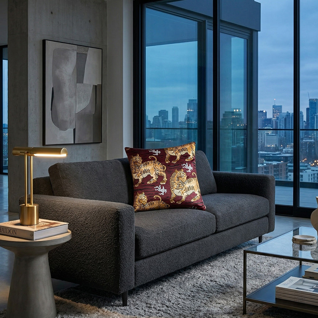 Castle Hill Bali Red Tiger Pillow