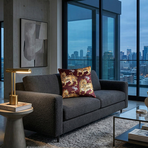 Castle Hill Bali Red Tiger Pillow